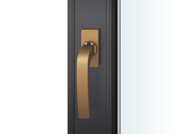 FSB 1163 Fenstergriff Aluminium gestrahlt, bronzefarbig eloxiert (0410)