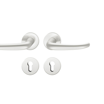 FSB 1023 Türgriff für Profilzylinderrosette Aluminium naturfarbig (0105)