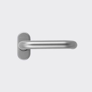 Türdrücker / Türgriff, gerade / Schüco 210713 Edelstahl (INOX)
