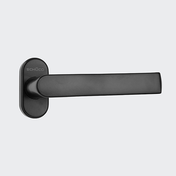 Türdrücker / Türgriff, gerade / Schüco 240153 RAL 9005 (Tiefschwarz) | Gerade