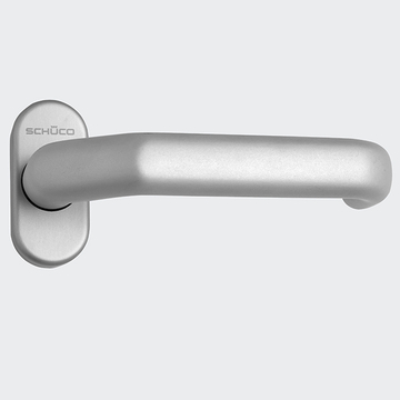 Türdrücker / Türgriff, gekröpft / Schüco 210709 EV1 (Silber)