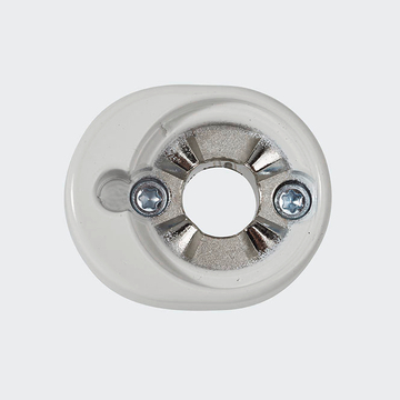 RC Befestigungsrosette RAL 9010 (Reinweiß)