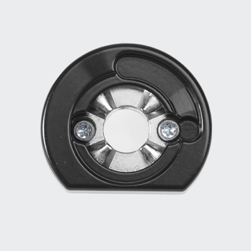 RC Befestigungsrosette RAL9005 (Tiefschwarz) | Rechts