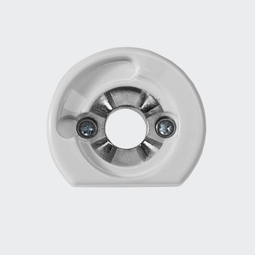 RC Befestigungsrosette RAL9016 (Verkehrsweiß) | Links