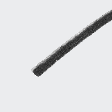 Bürstendichtung 6,5 mm schwarz