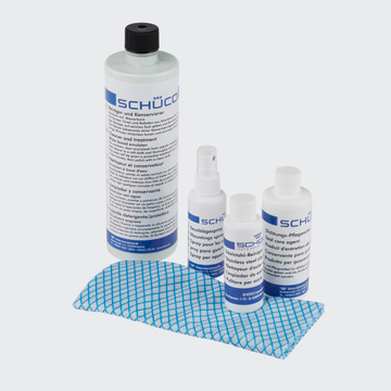 Schüco Reinigungs- und Pflegemittel-Set für Aluminium-Elemente, 298672