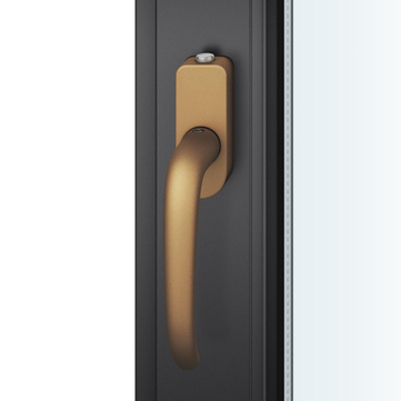 FSB 1023 Fenstergriff Aluminium gestrahlt, bronzefarbig eloxiert (0410)
