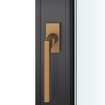 FSB 1035 Fenstergriff Aluminium gestrahlt, bronzefarbig eloxiert (0410)