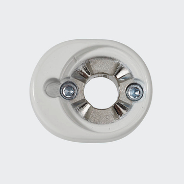 RC Befestigungsrosette RAL 9010 (Reinweiß)