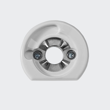 RC Befestigungsrosette RAL9016 (Verkehrsweiß) | Links