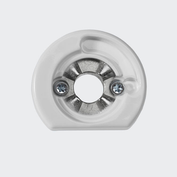 RC Befestigungsrosette RAL9016 (Verkehrsweiß) | Rechts