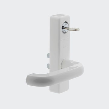 Fenstergriff (Getriebehandhebel) abschließbar, 21457700 Weiß | Links