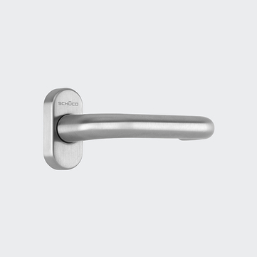 Türdrücker / Türgriff, gerade / Schüco 210713 Edelstahl (INOX)