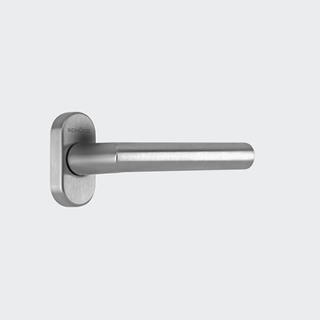 Türdrücker / Türgriff, gerade / Schüco 240037 Edelstahl (INOX)