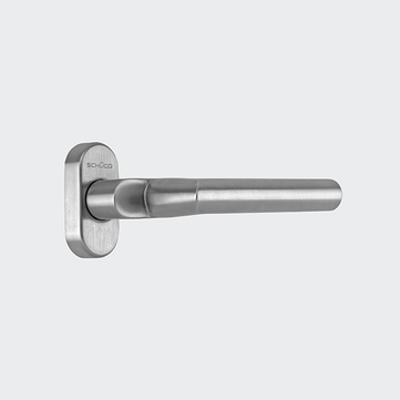 Türdrücker / Türgriff, gerade / Schüco 240038 