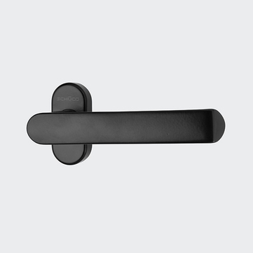 Türdrücker / Türgriff, gerade / Schüco 240153 RAL 9005 (Tiefschwarz) | Gerade