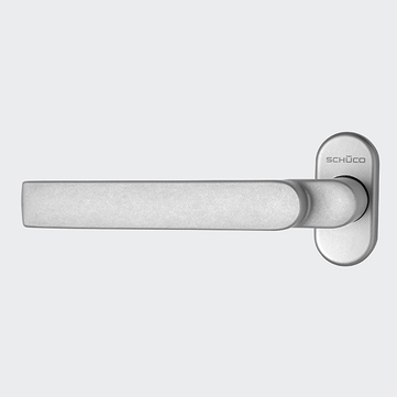 Türdrücker / Türgriff, gekröpft / Schüco 240156 EV1 (Silber) | Gekröpft