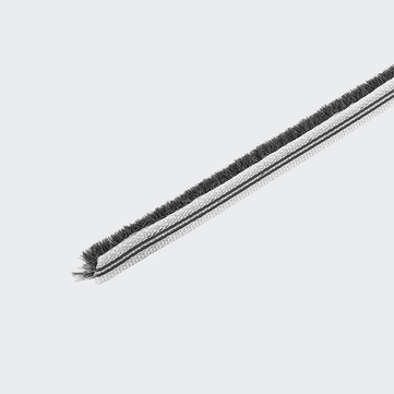 Bürstendichtung 6,5 mm schwarz 