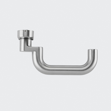 Türdrücker / Türgriff, gekröpft / Schüco 240018 Edelstahl (INOX)