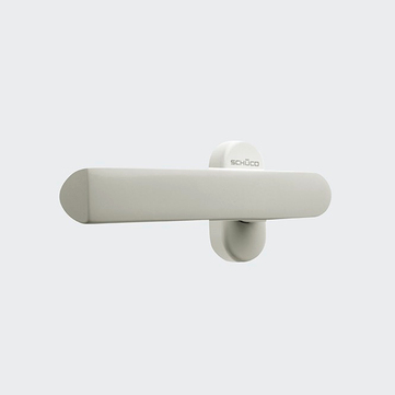Türdrücker / Türgriff, gerade / Schüco 240154 RAL 9010 (Reinweiß) | Gerade
