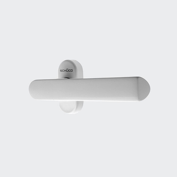 Türdrücker / Türgriff, gerade / Schüco 240155 RAL 9016 (Verkehrsweiß) | Gerade