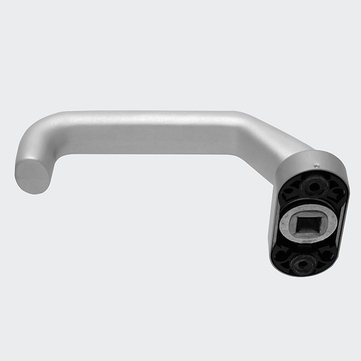 Türdrücker / Türgriff, gekröpft / Schüco 210709 EV1 (Silber)
