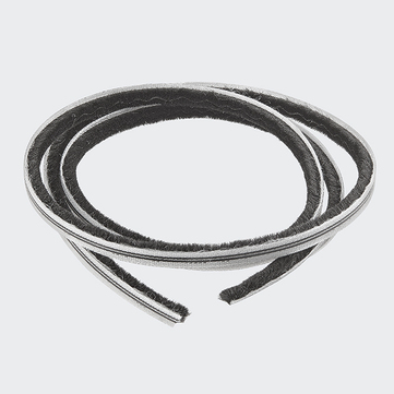 Bürstendichtung 6,5 mm schwarz 
