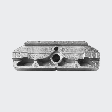 Riegelstück Basic Schüco VarioTec Silber