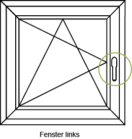 Fenstergriff abschließbar Weiß 