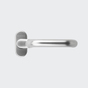Türdrücker / Türgriff, gekröpft / Schüco 240014 Naturton / Silberfarbig (E3/C0 (EV1))