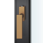 FSB 1003 Fenstergriff mit Knopfverriegelung Aluminium gestrahlt, bronzefarbig eloxiert (0410)