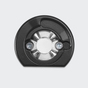 RC Befestigungsrosette RAL9005 (Tiefschwarz) | Rechts
