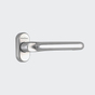 Türdrücker / Türgriff, gekröpft / Schüco 240014 Naturton / Silberfarbig (E3/C0 (EV1))