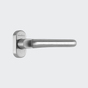 Türdrücker / Türgriff, gekröpft / Schüco 240018 Edelstahl (INOX)
