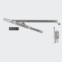 Drehkipp-Schere 130 kg Links | Naturton/Silberfarbig