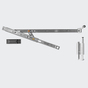 Drehkipp-Schere 130 kg Rechts | Naturton/Silberfarbig