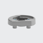 SmartActive RC Befestigungsrosette Silber | rechts