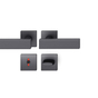 FSB 1003 Türdrücker Badgarnitur mit Türverriegelung 