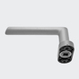 Türdrücker / Türgriff, gerade / Schüco 240152 EV1 (Silber) | Gerade