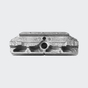 Riegelstück Basic Schüco VarioTec Silber