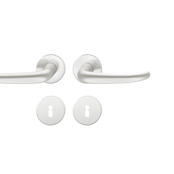 FSB 1023 Türgriff für Bundbartrosette Aluminium naturfarbig (0105)