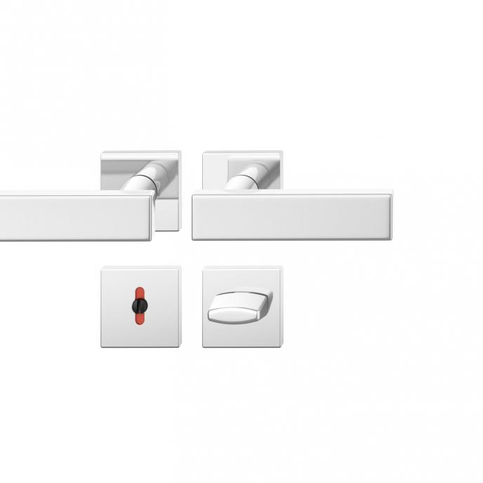 FSB 1003 Türdrücker Badgarnitur mit Türverriegelung Edelstahl hochglanzpoliert (6205)