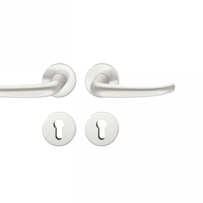 FSB 1023 Türgriff für Profilzylinderrosette Aluminium naturfarbig (0105)