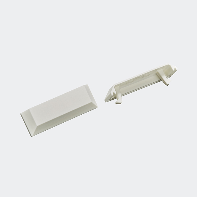 Schüco Wasserschlitzkappen / Entwässerungskappen Weiß (9010)