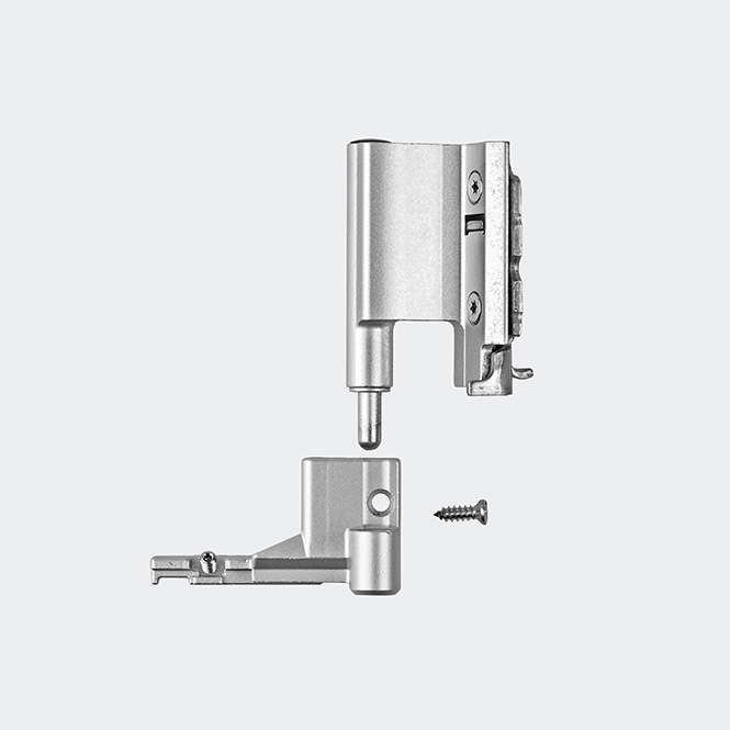 Ecklager 130 kg Rechts | Naturton/Silberfarbig