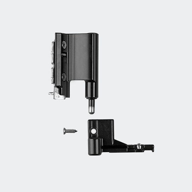 Ecklager 130 kg Links | Tiefschwarz