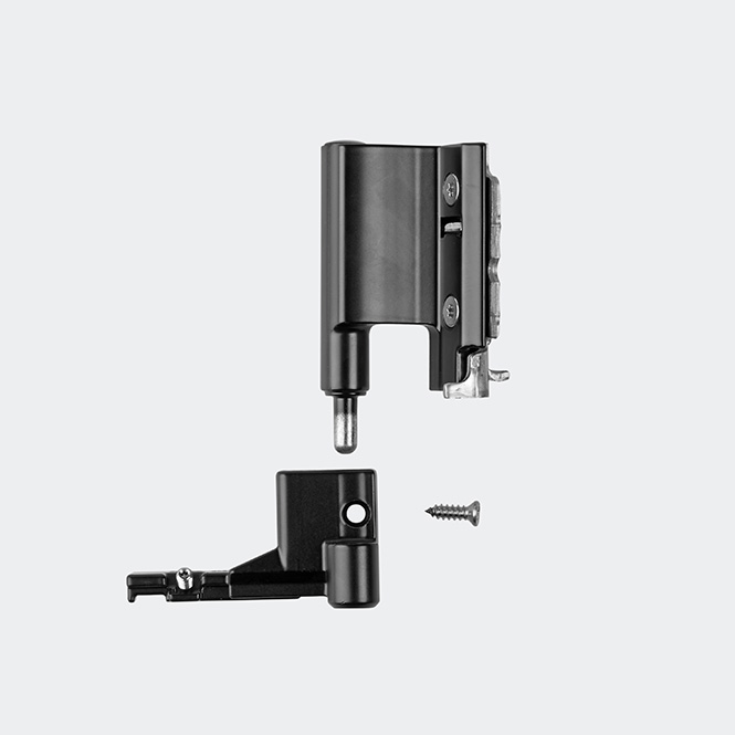 Ecklager 130 kg Rechts | Tiefschwarz