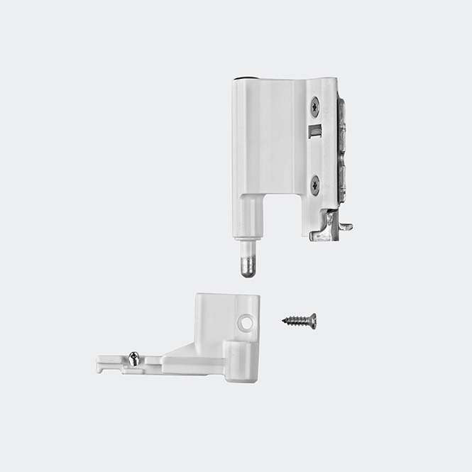 Ecklager 130 kg Rechts | Verkehrsweiß
