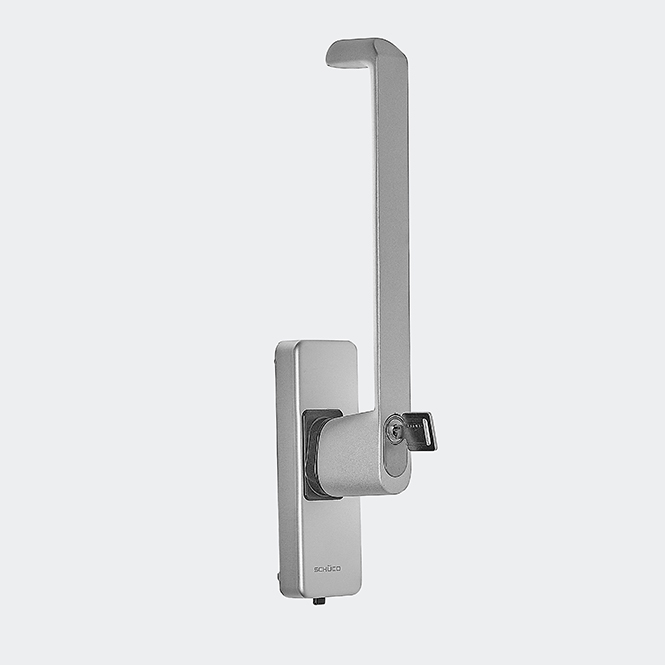 Fenstergriff Silber Look | DIN links