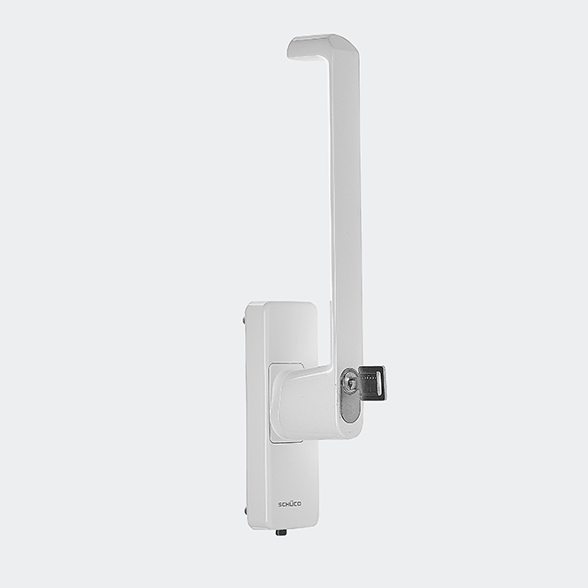 Fenstergriff Verkehrsweiß | DIN links